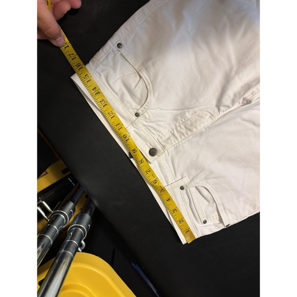 Eileen Fisher White Cotton Straight Jeans Womens‎ Size 6x28 - Picture 6 of 7